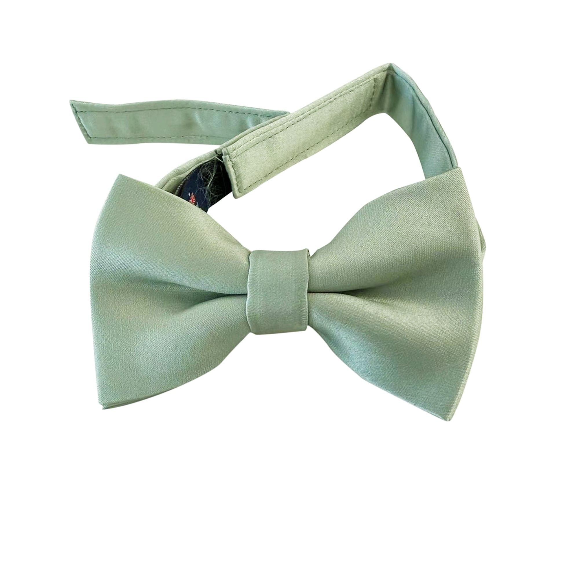 Dusty Sage Matte Satin Kids Bow Tie