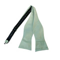 Dusty Sage Matte Satin Self-tied Bow Tie