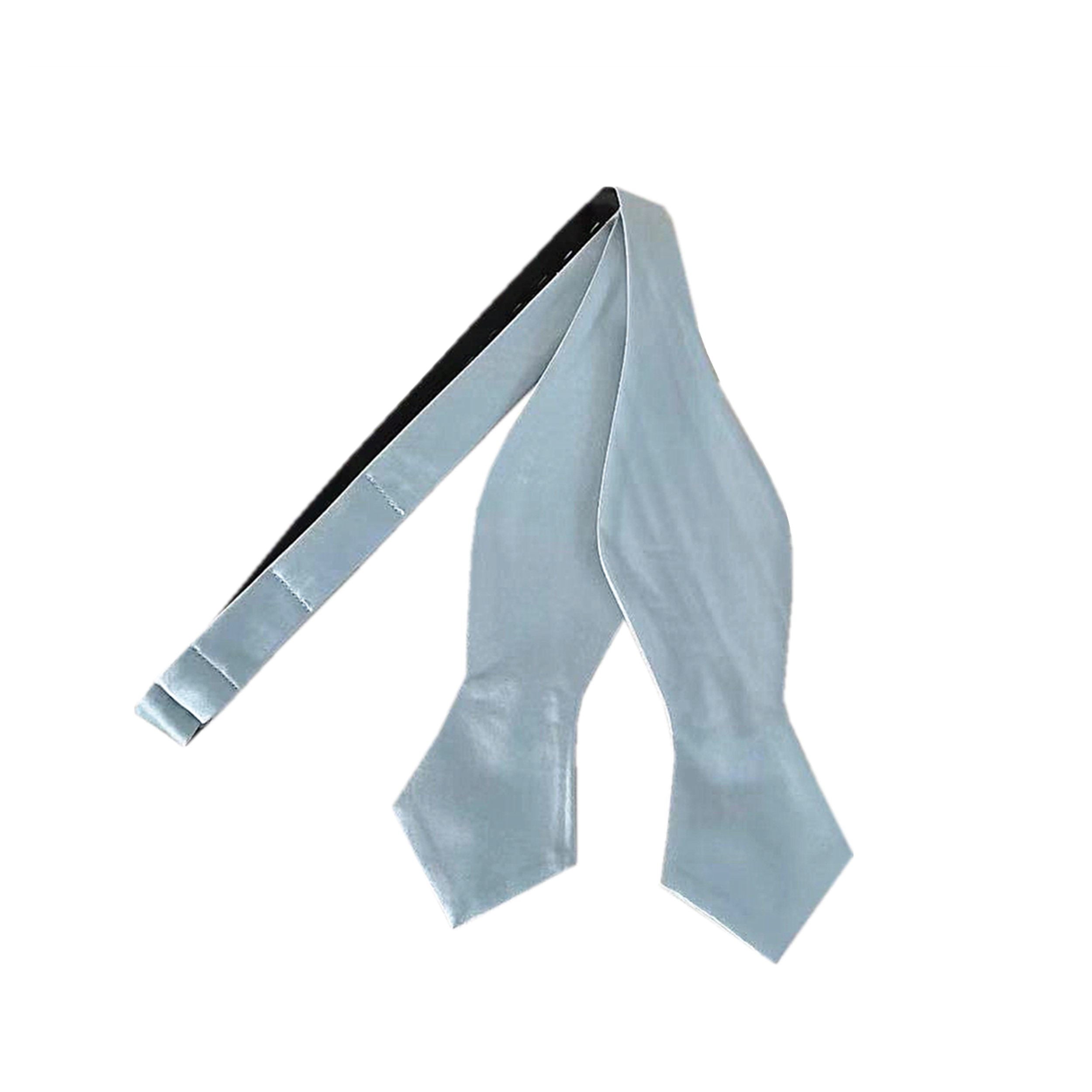 Dusty Blue Self-Tied Tip Bow Tie