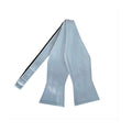 Dusty Blue Satin Self-tied Bow Tie