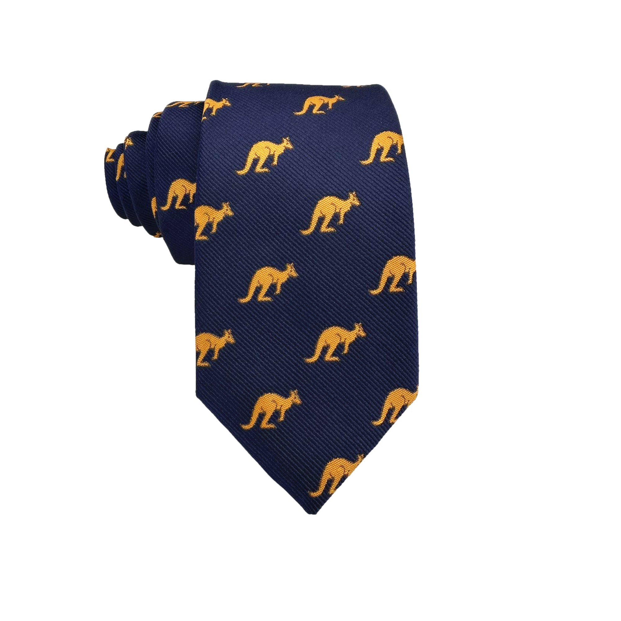 Navy Blue Kangaroo Necktie
