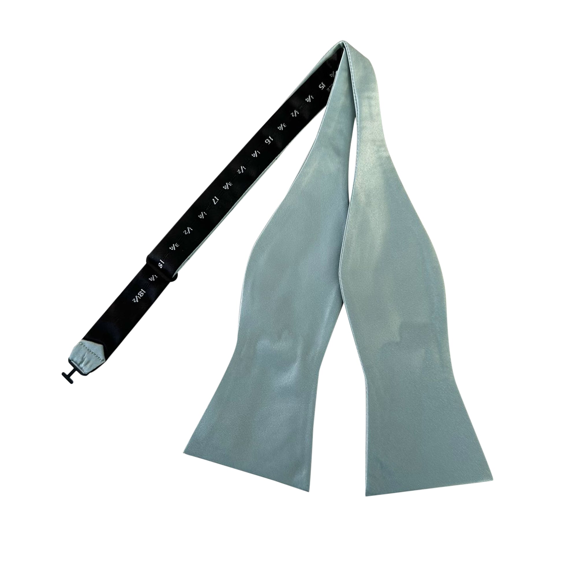 Agave Satin Self-tied Bow Tie