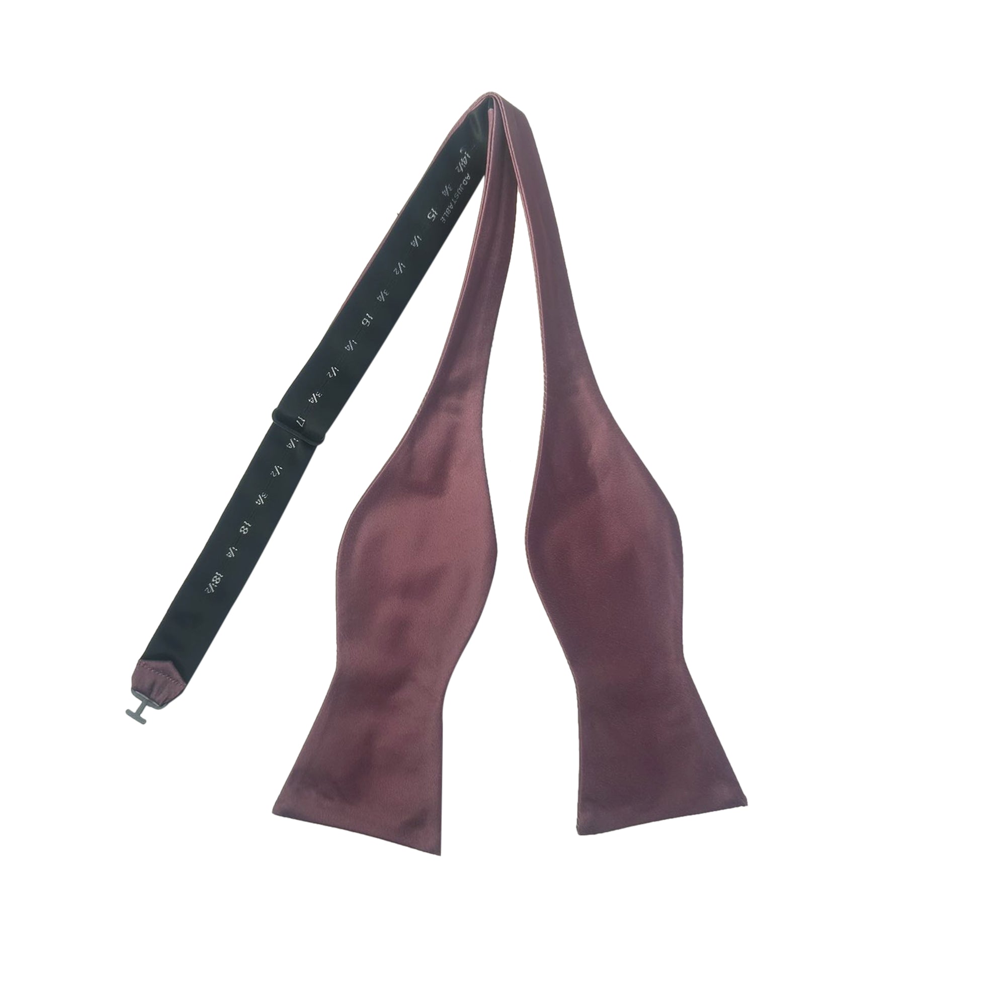 Amethyst Purple Satin Self-tied Bow Tie