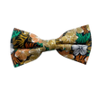 Luxor Gold Tropical Leaves Pre-tied Bow Tie