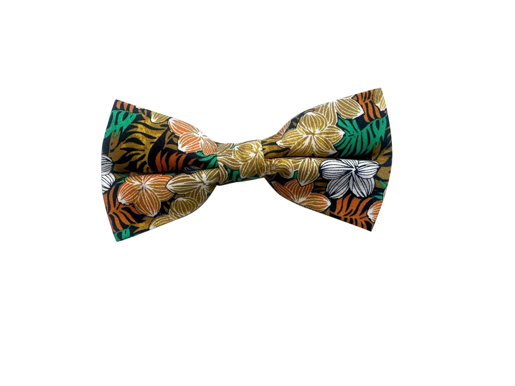 Luxor Gold Tropical Leaves Pre-tied Bow Tie