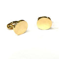 Gold Round Cufflinks