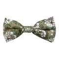 Sage Green With White Floral Pre-tied Bow Tie