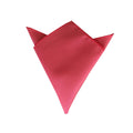 Guava Pink Satin Pocket Square