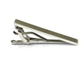 Brushed Silver Tie Clip