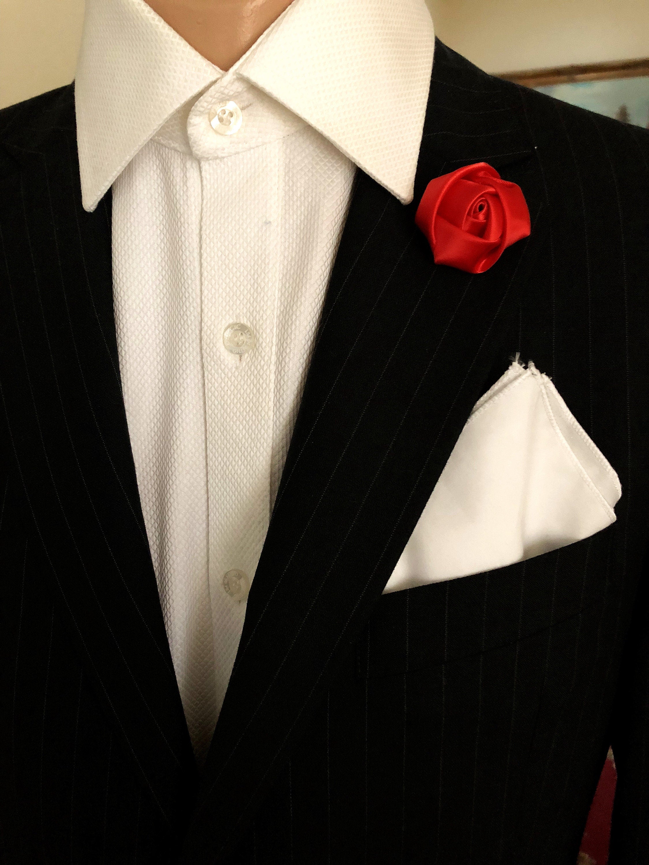 White Cotton Pocket Square