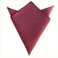 Burgundy Linen Pocket Square