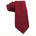 Burgundy Satin Skinny Tie