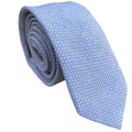 Pale Blue Tweed Skinny Tie