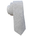 Grey Tweed Skinny Tie