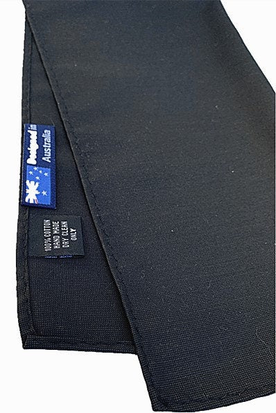 Black Cotton Pocket Square