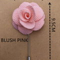 Blush Pink Rose Flower Lapel Pin