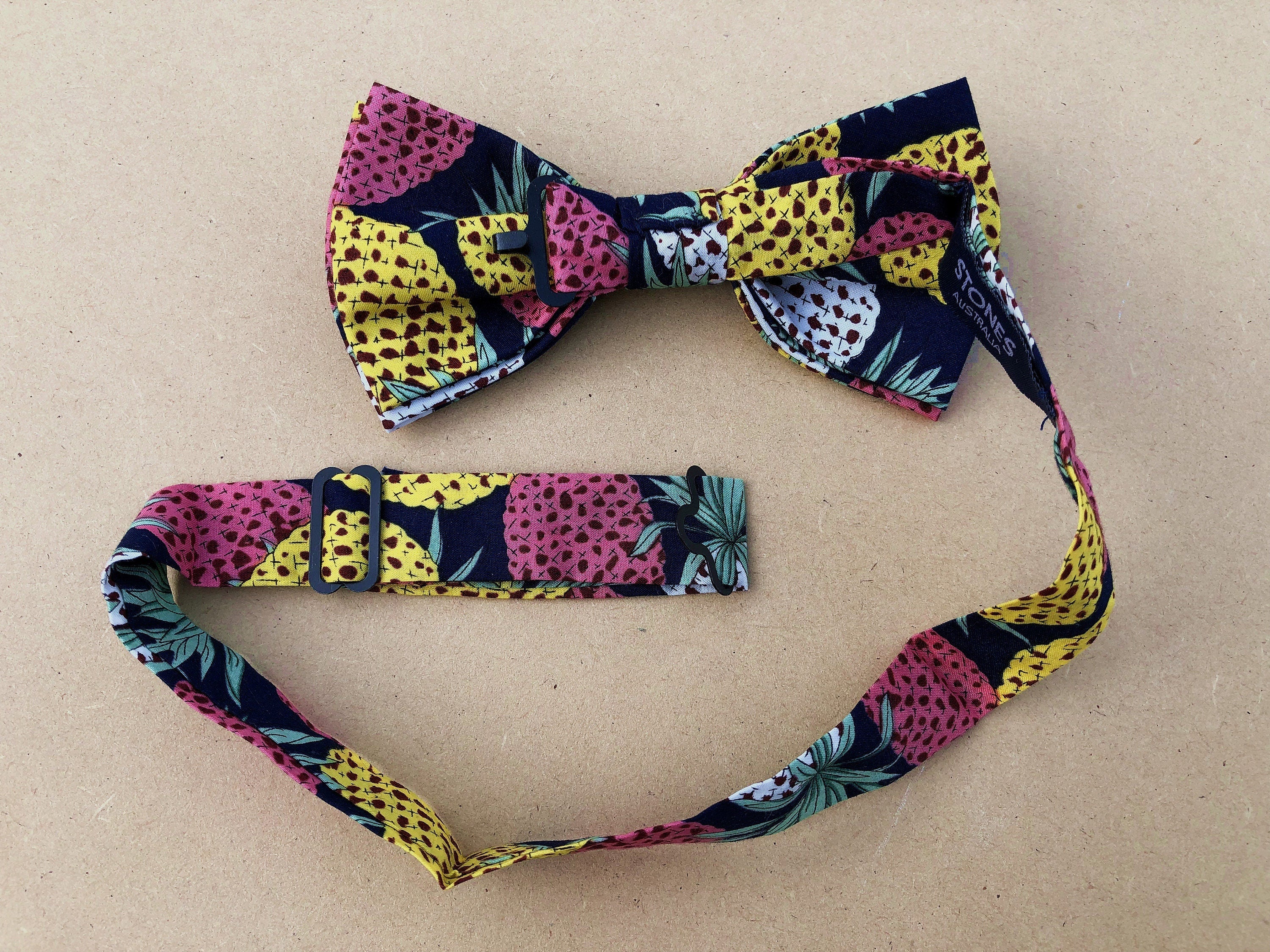 Yellow Pineapple Bow Tie