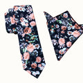 Peach Floral Necktie