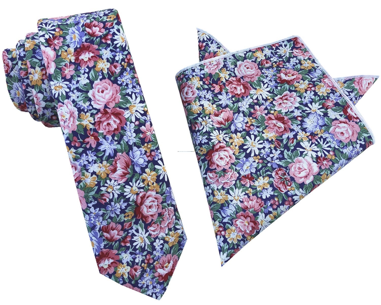 Pink Purple Skinny Tie