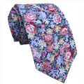 Pink Purple Skinny Tie