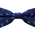Navy Anchor Pre-tied Bow tie