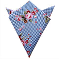 Gingham Checkered Cotton Pocket Square