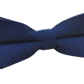 Navy Blue Cotton Pre-tied Bow tie