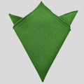 Green Lime Linen Pocket Square