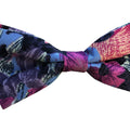 Purple Pink Floral Pre-tied Bow Tie