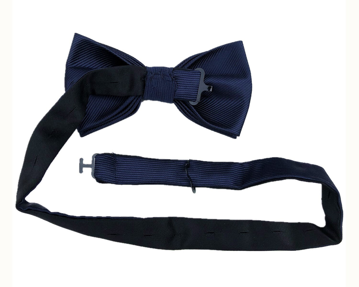 Navy Weave Pre-tied Bow Tie