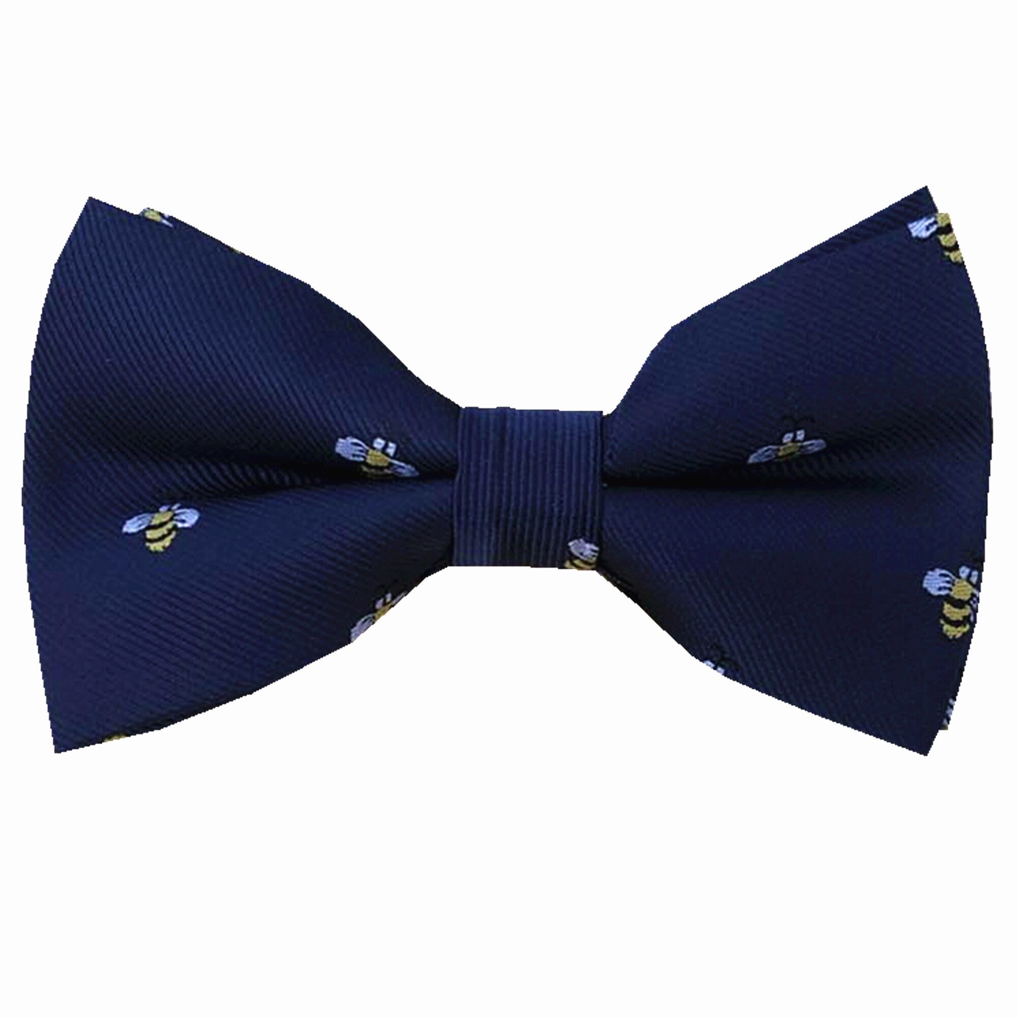 Navy Bumble Bee Pre-tied Bow Tie