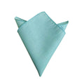 Mint Blue Slub Pocket Square