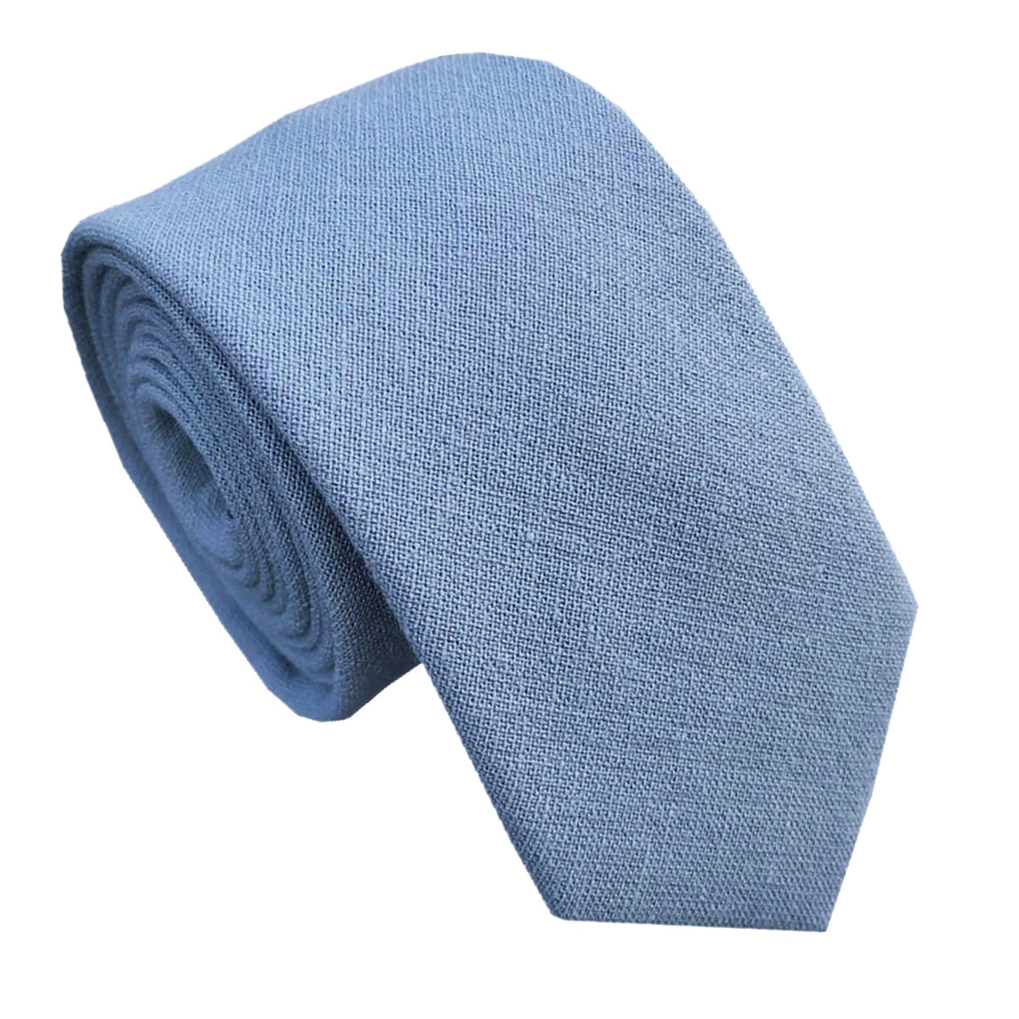 Dusty Blue Skinny Tie