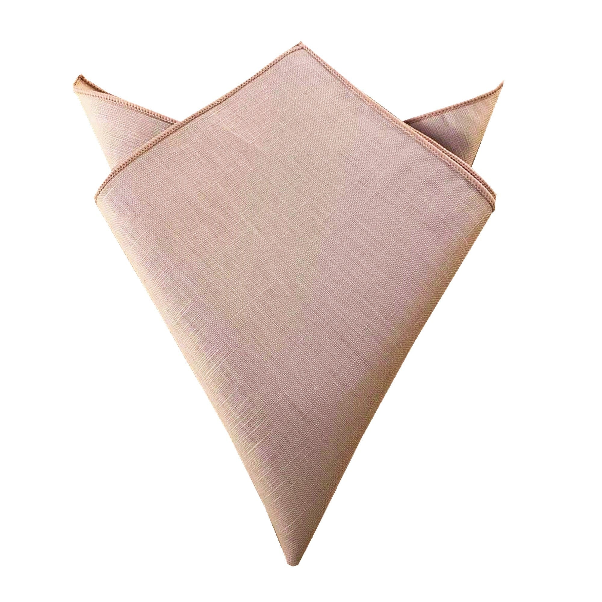 Champagne Sand Linen Pocket Square