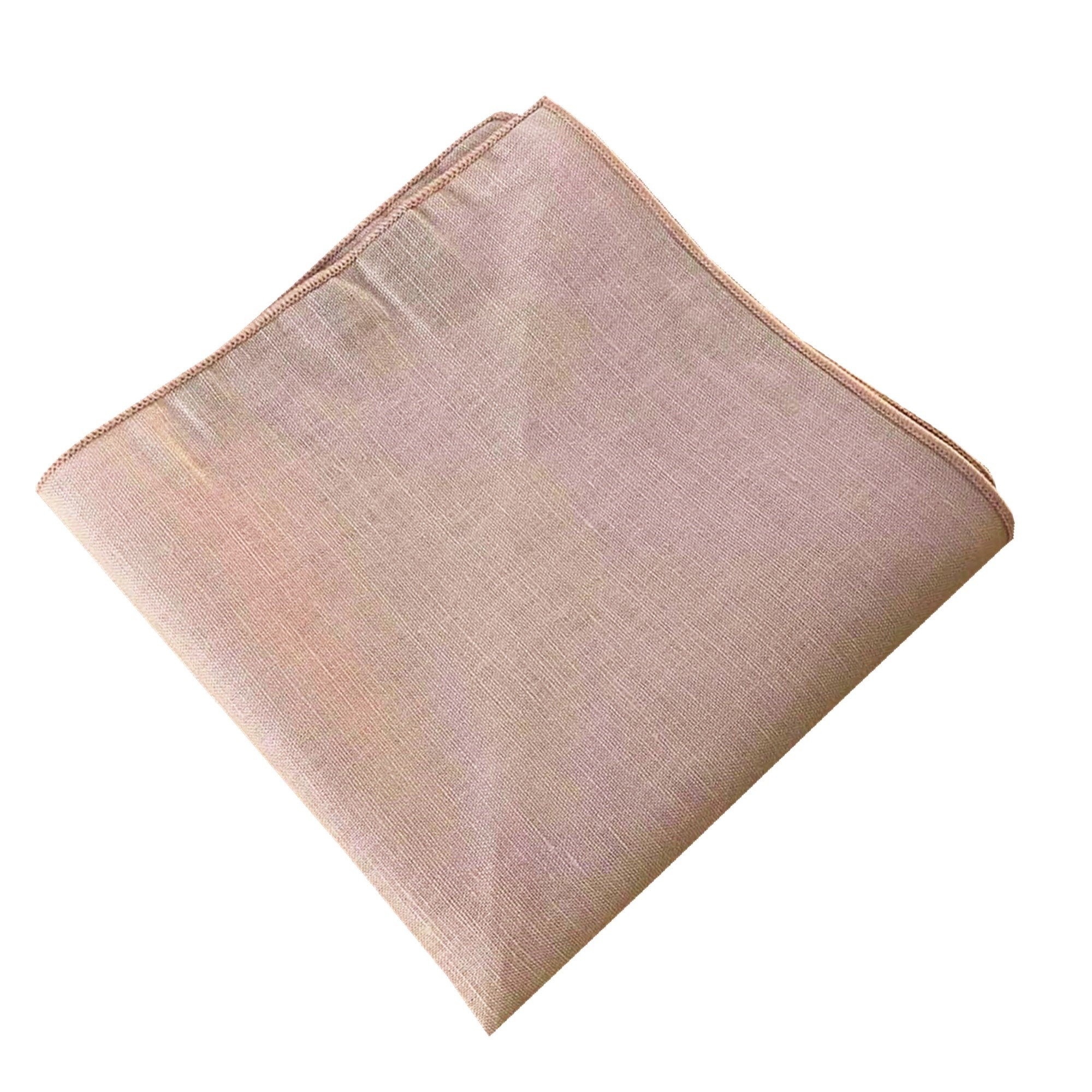 Champagne Sand Linen Pocket Square