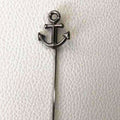 Antique Silver Anchor Lapel Pin