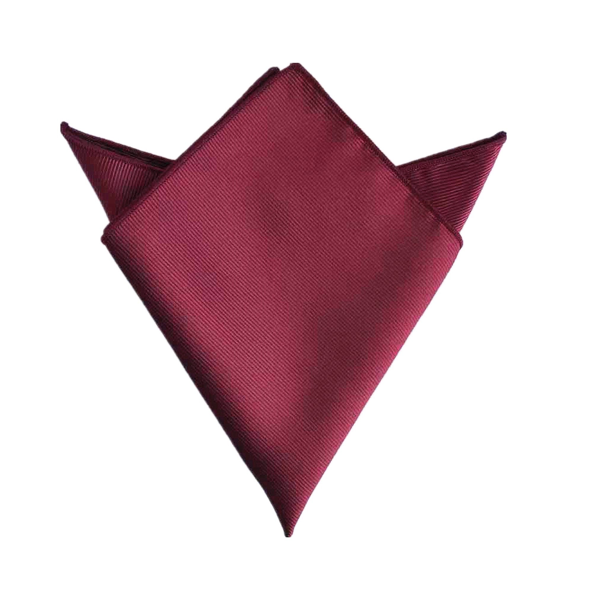 Burgundy Weave Pocket Square