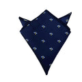 Navy Bumble Bee Pocket Square
