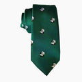 Green Panda Skinny Tie
