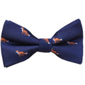 Navy Blue Fox Pre-tied Bow Tie