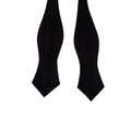 Black Satin Diamond Self-tied Bow Tie