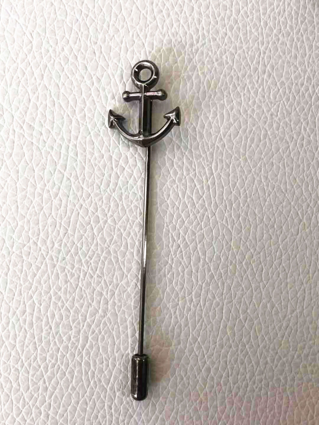 Antique Silver Anchor Lapel Pin