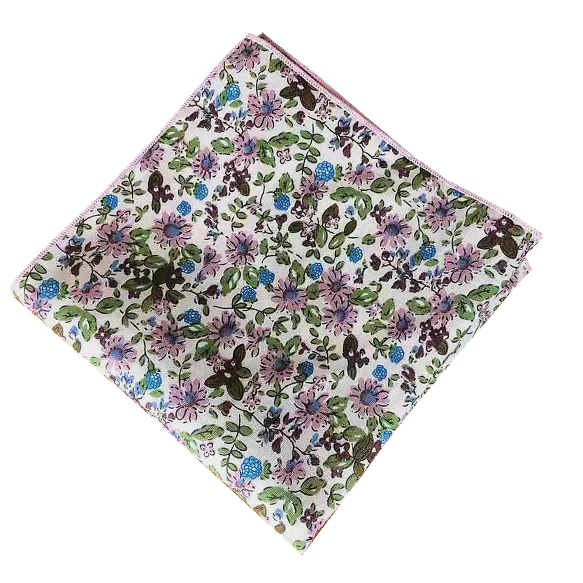 Purple Sunflower Pocket Square