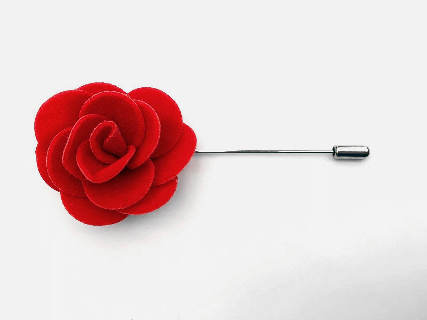 Black Velvet Rose Lapel Pin