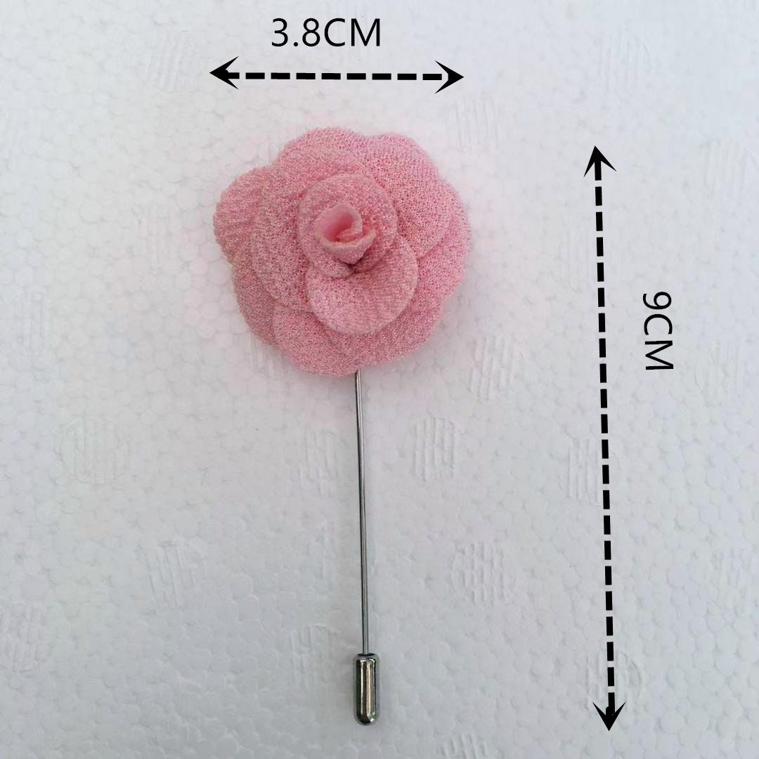 Blush Pink Rose Flower Lapel Pin
