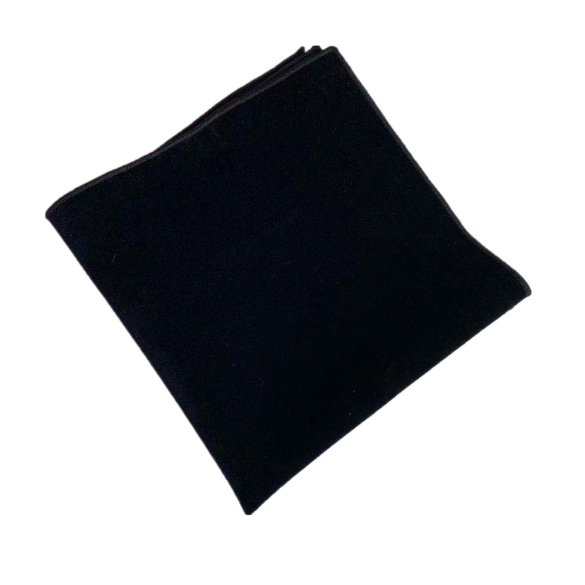 Black Velvet Pocket Square