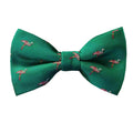 Green Flamingo Pre-tied Bow Tie