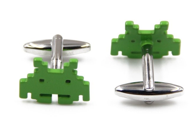 Space Invader Cufflinks