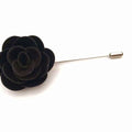 Black Velvet Rose Lapel Pin