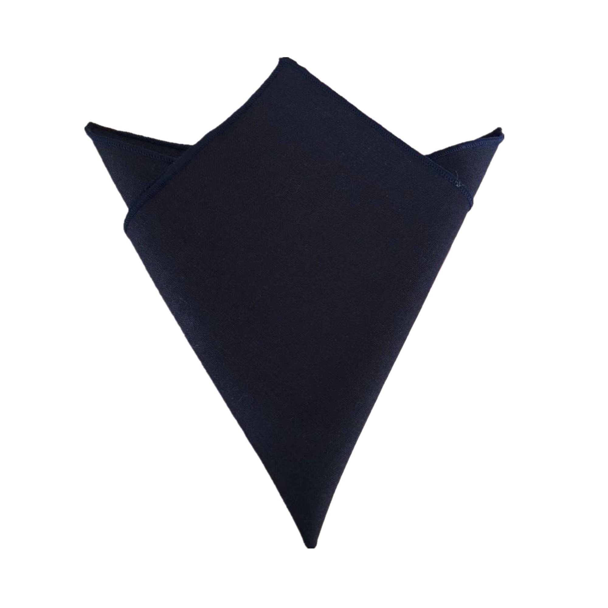 Dark Navy Linen Pocket Square